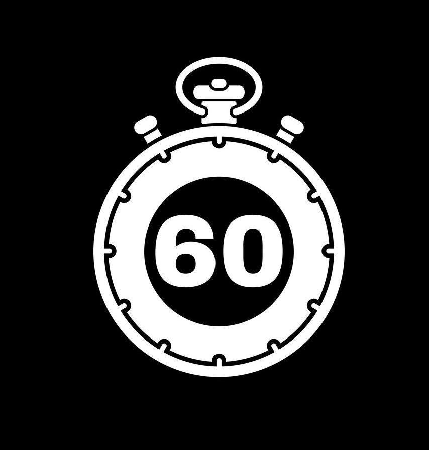 the 60 seconds stopwatch icon