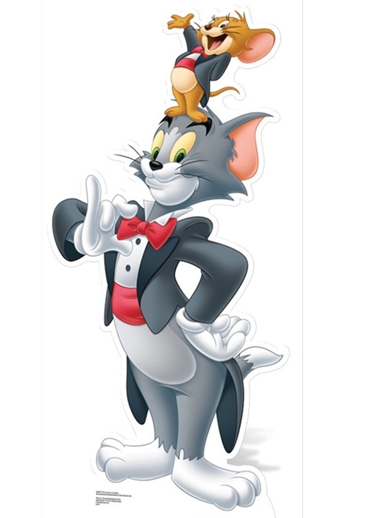 tom and jerry wearing tuxedos