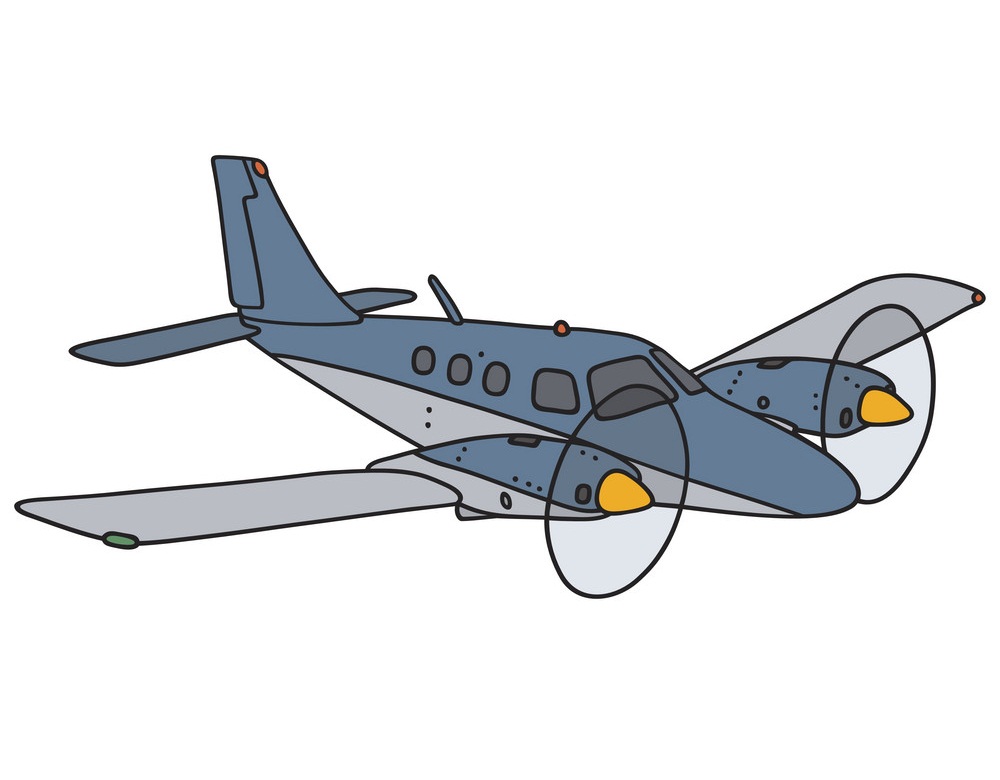 twin engine airplane