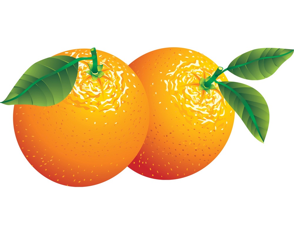 two oranges