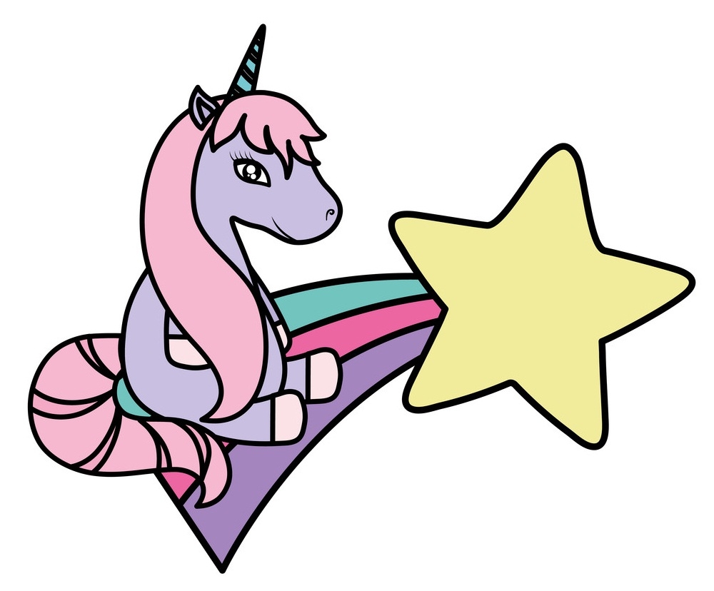 unicorn and star