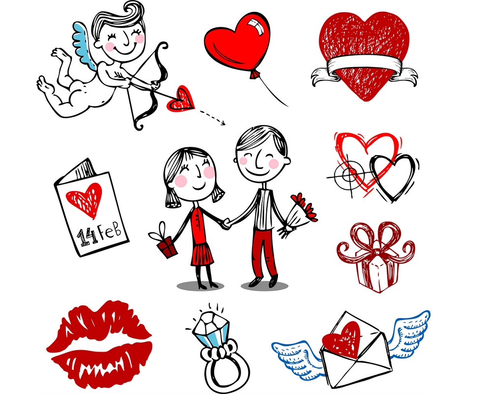 valentine doodles
