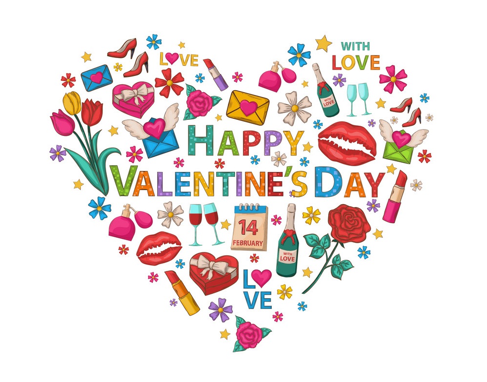 happy valentine’s day with love