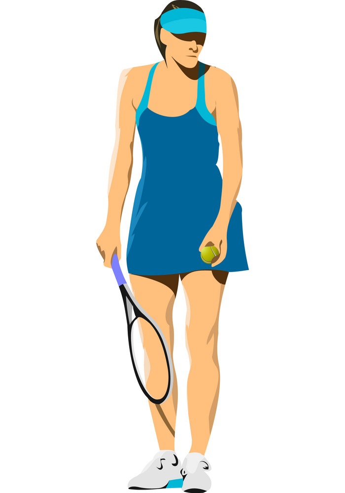 woman playing tennis icon