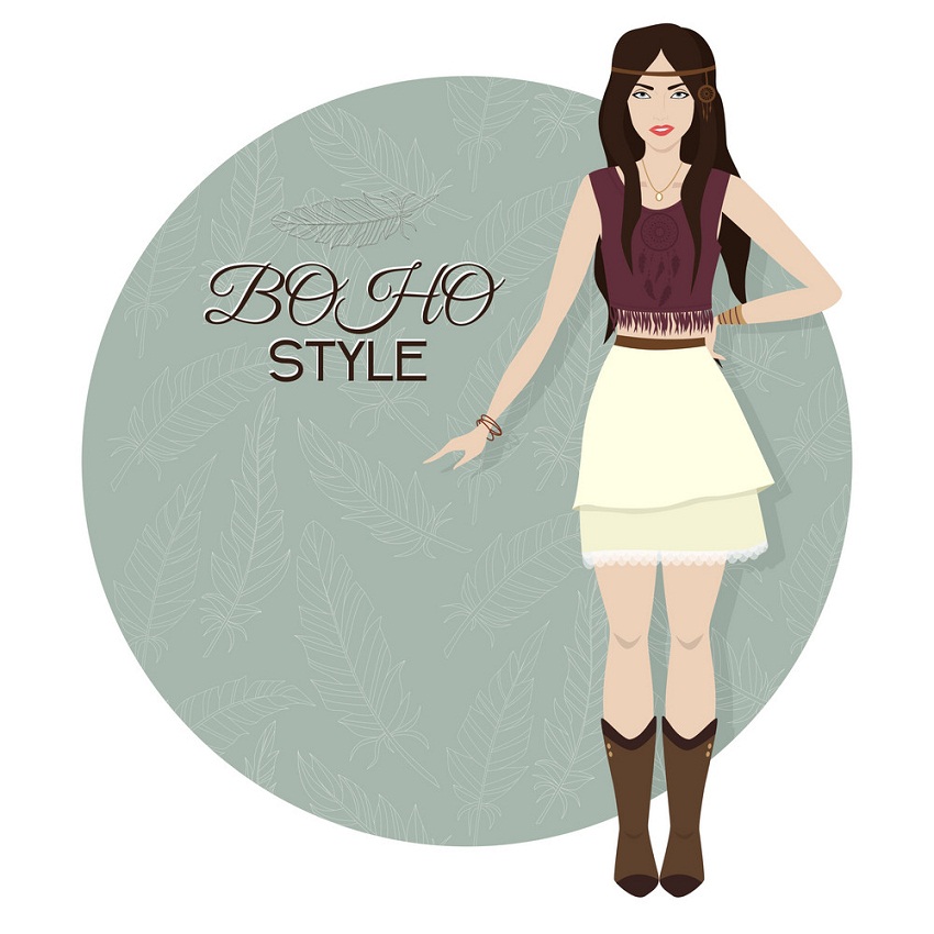 woman with boho style 1