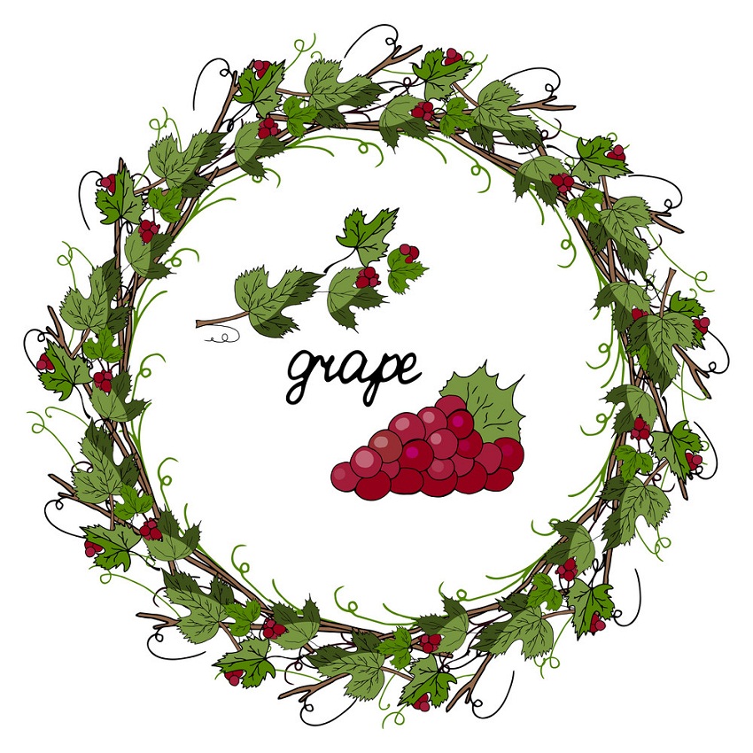 wreath of grapes