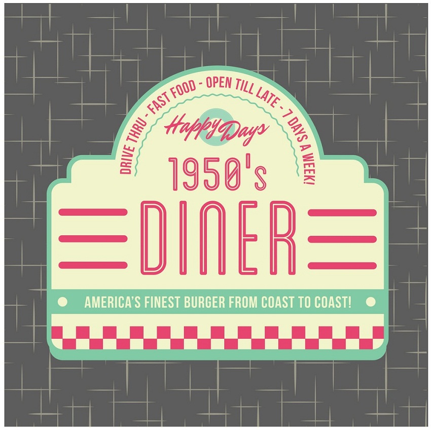 1950s diner logo