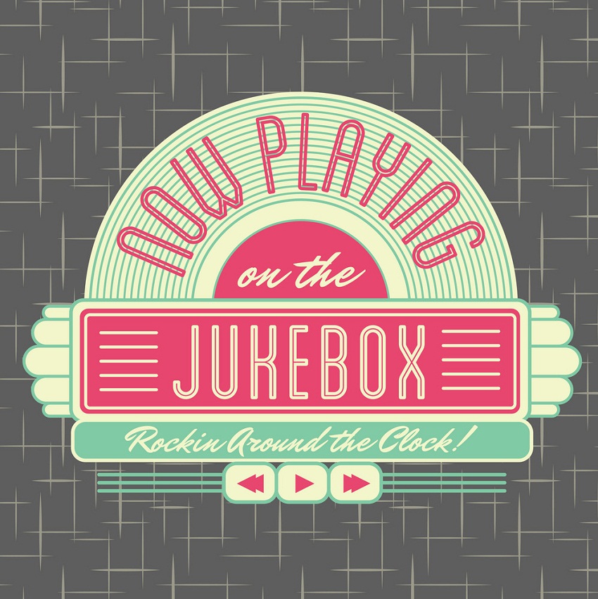 1950s jukebox logo design