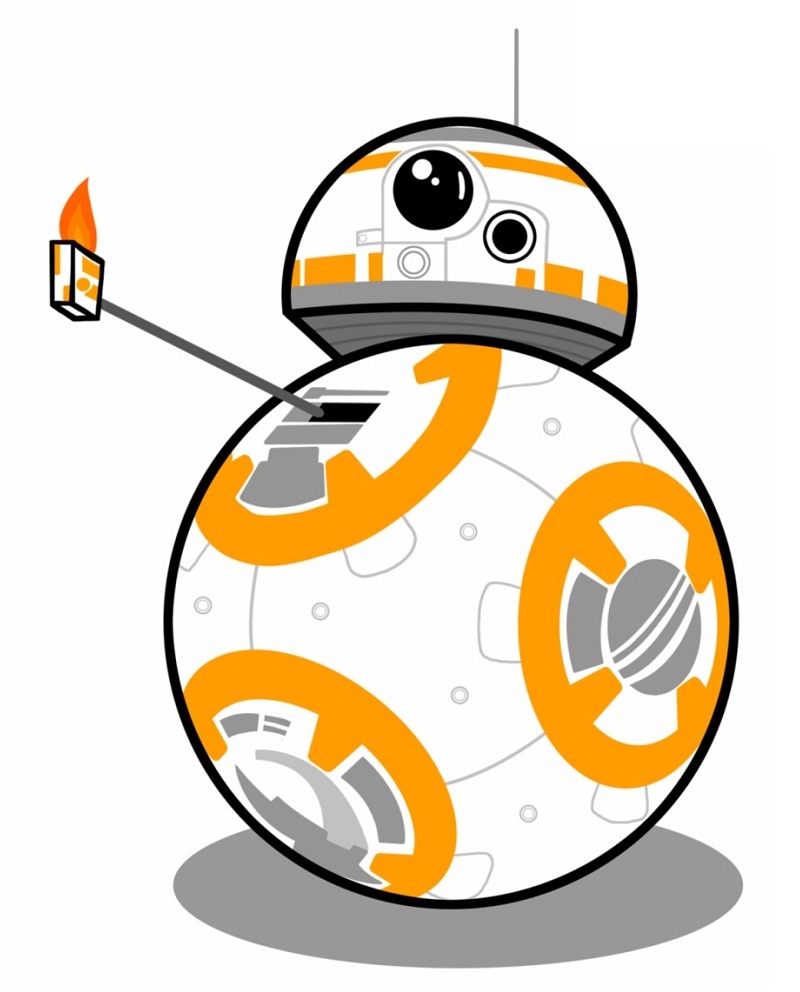 BB8 with lighter