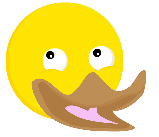 Funny Duck Face clipart