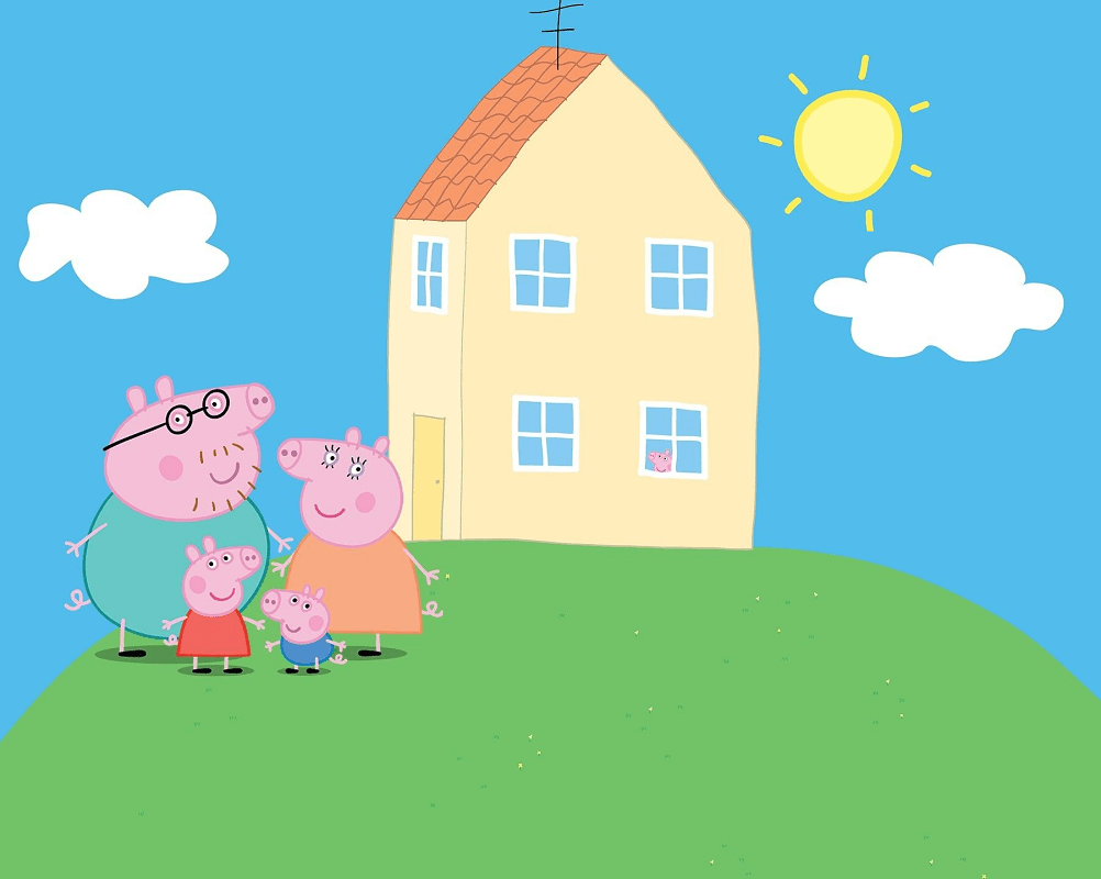 Peppa Pig House clipart