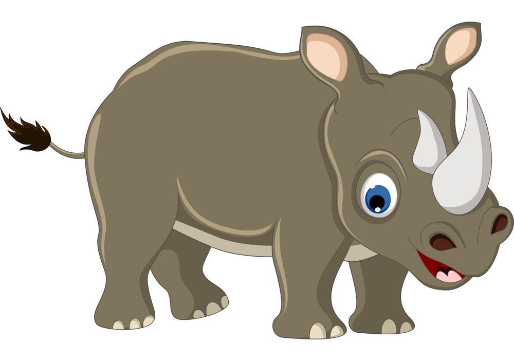 adorable baby rhino