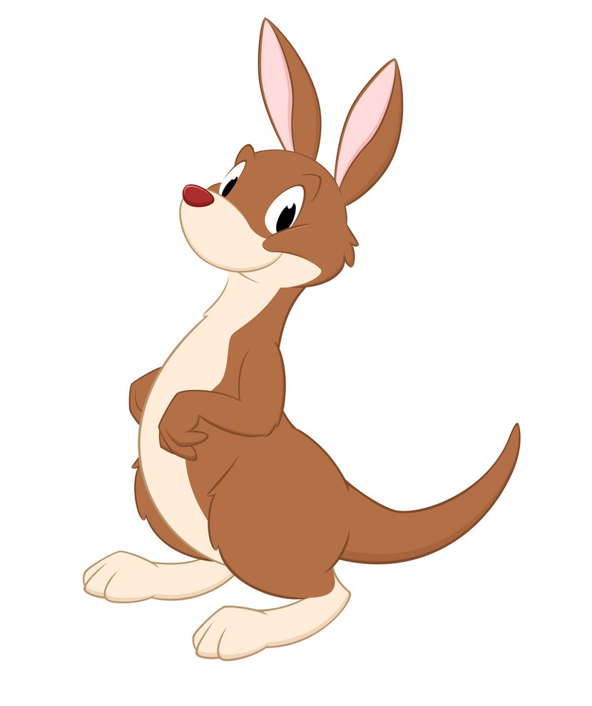 adorable cartoon kangaroo