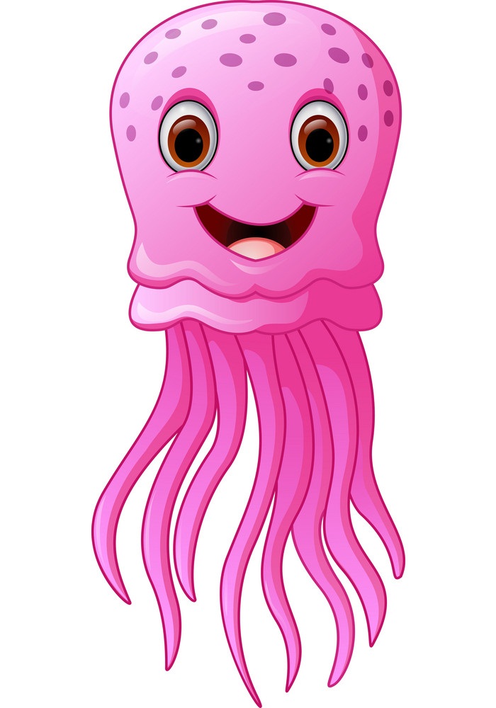 adorable pink jellyfish