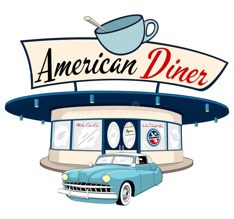 american 50s diner