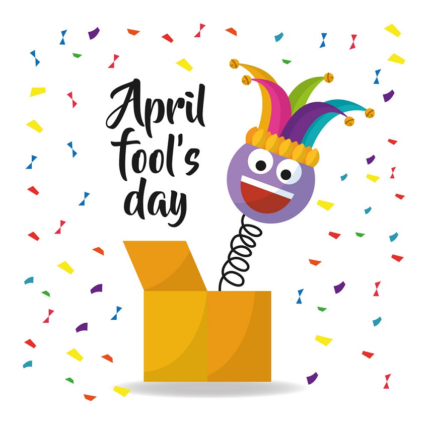 april fool's day with funny box