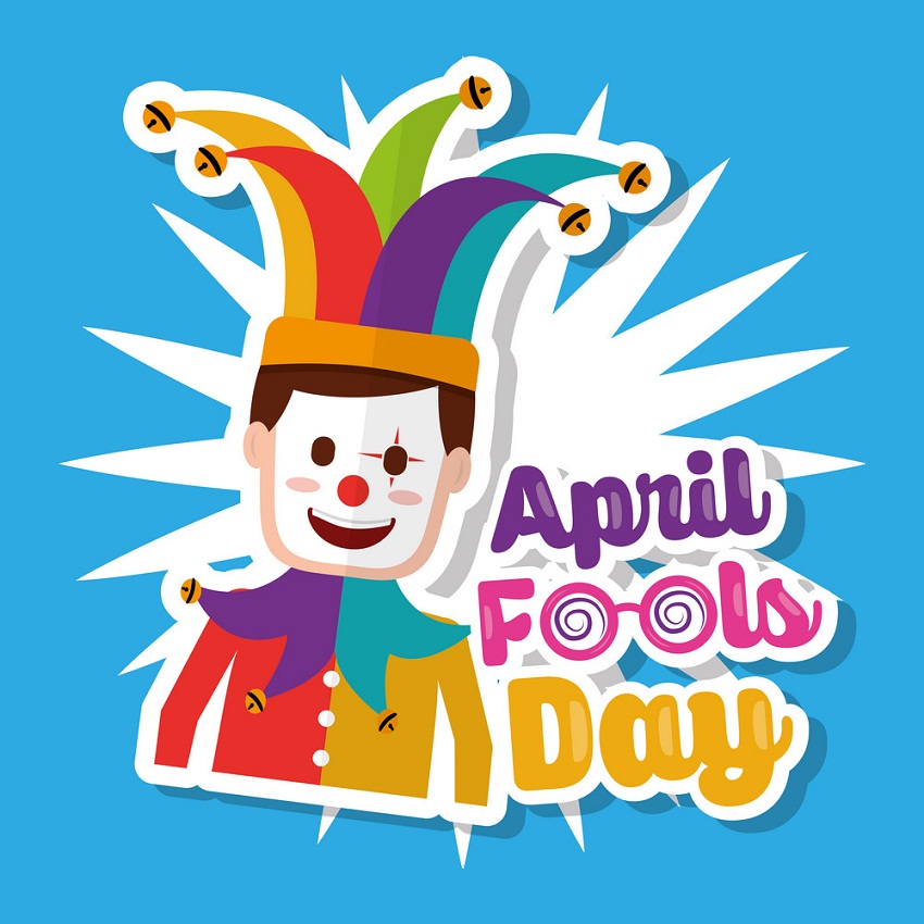 april fool's day with joker mask