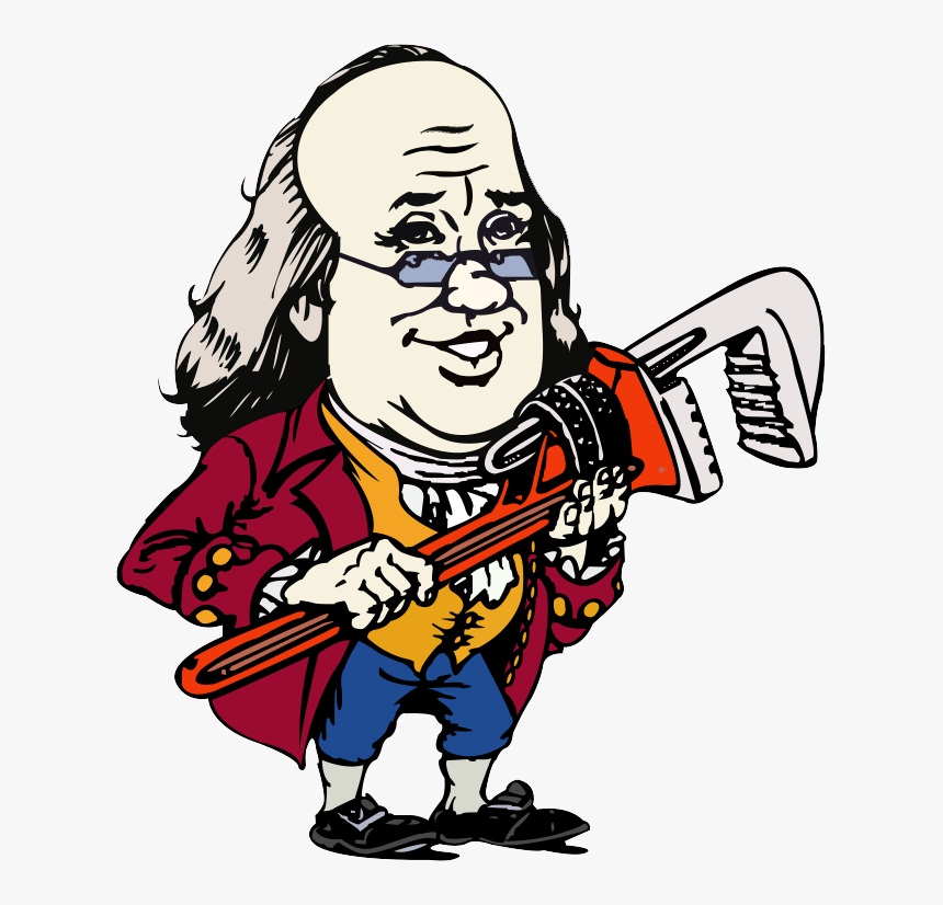 ben franklin with wrench