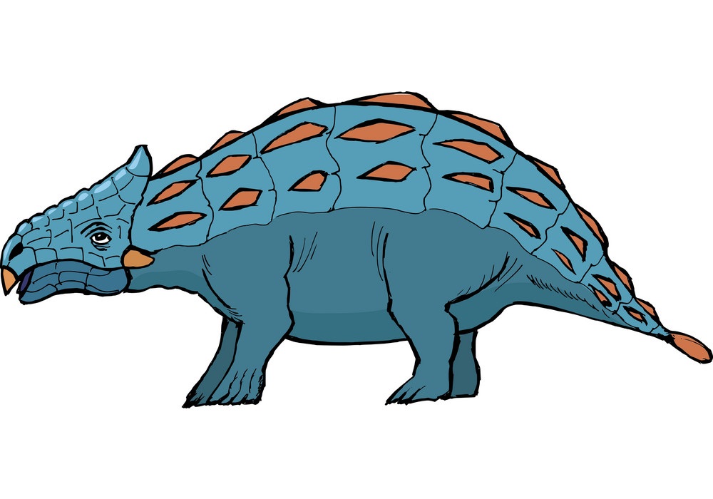 blue ankylosaurus