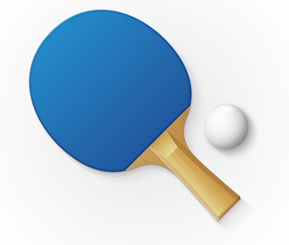 blue table tennis racket