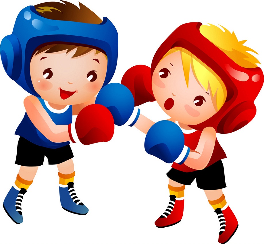 boxing boy and girl
