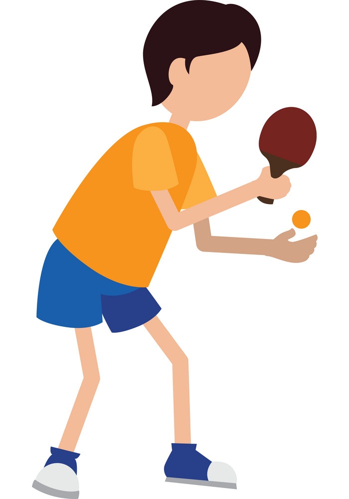 boy playing table tennis icon