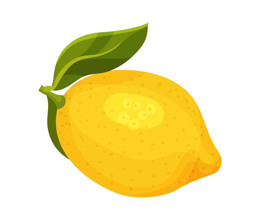 bright yellow lemon