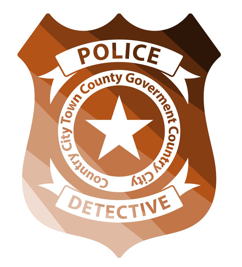 bronze police badge