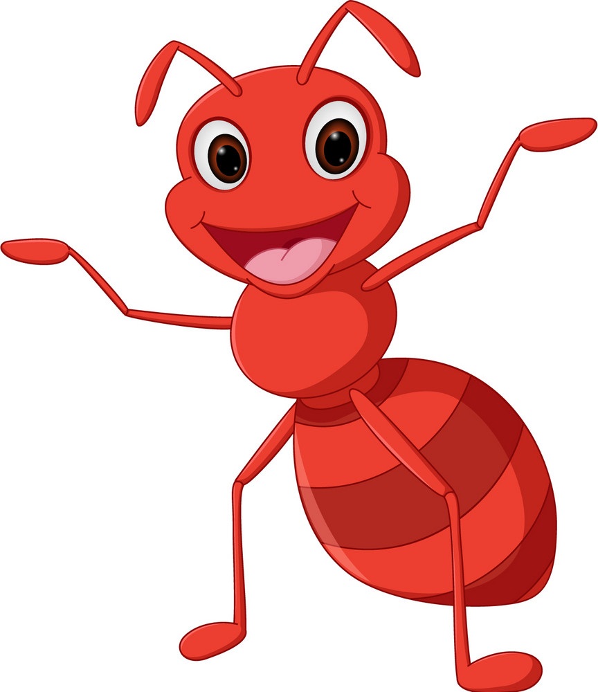 cartoon ant smiling