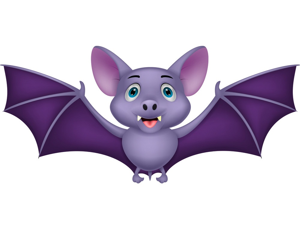 cartoon bat smiling