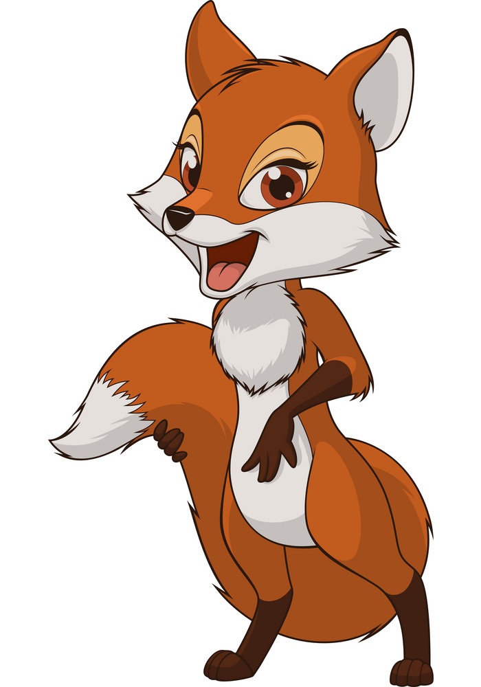 cartoon female fox