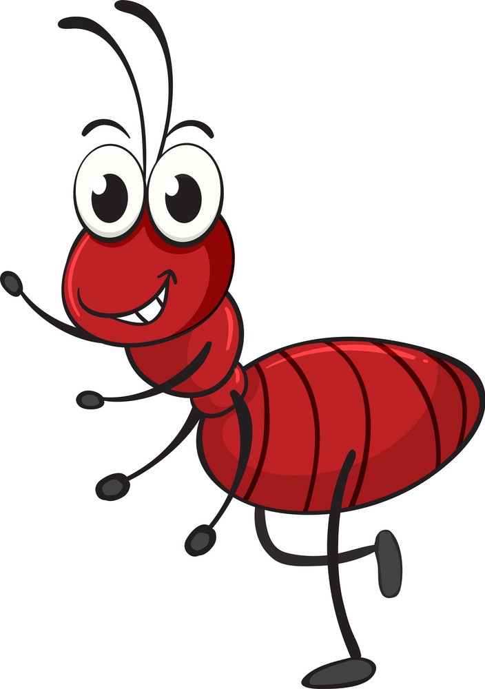 cartoon funny ant
