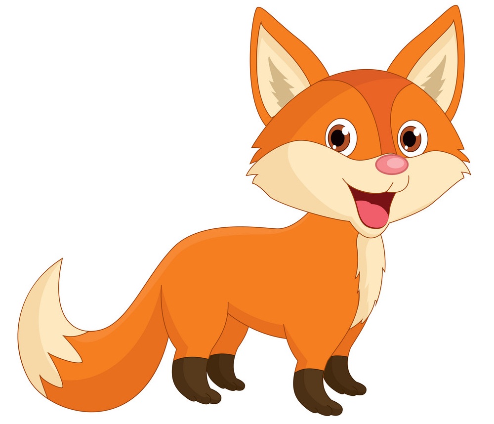 cartoon happy fox