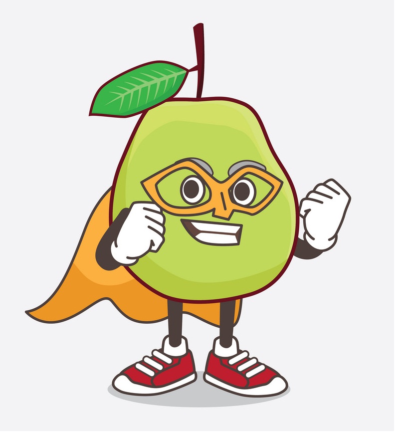 cartoon hero guava