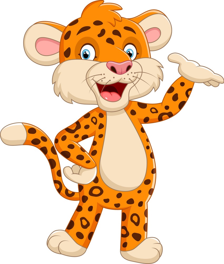cartoon little cheetah