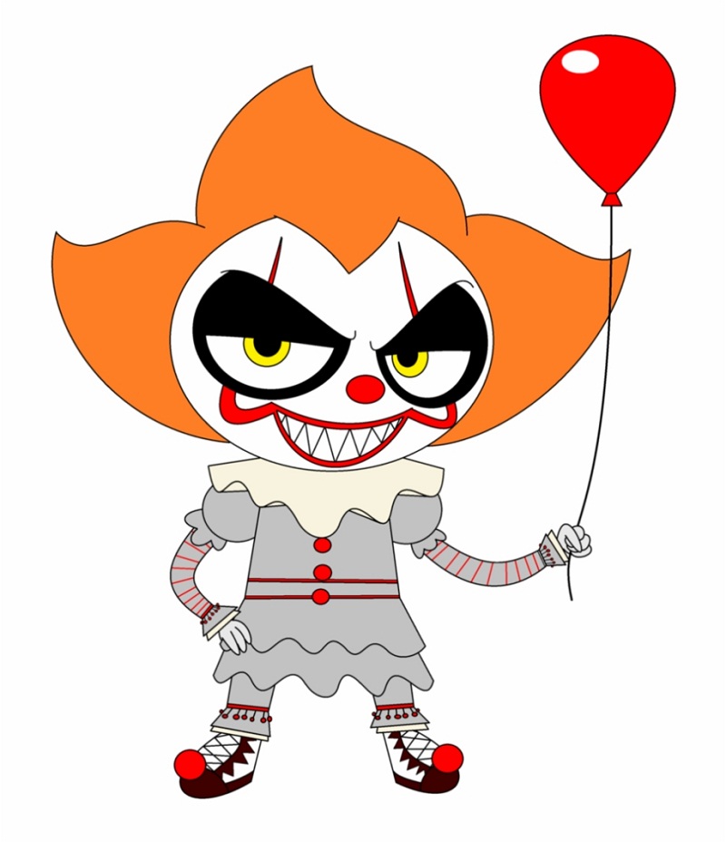 cartoon pennywise and balloon