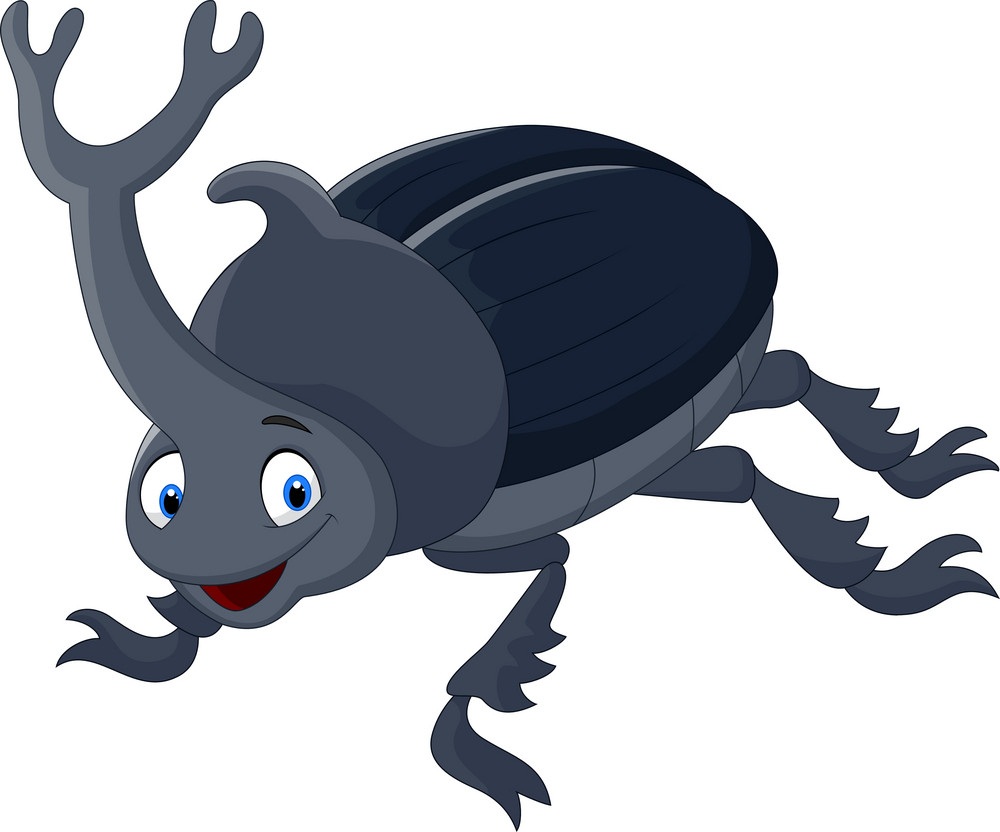 cartoon stag beetle