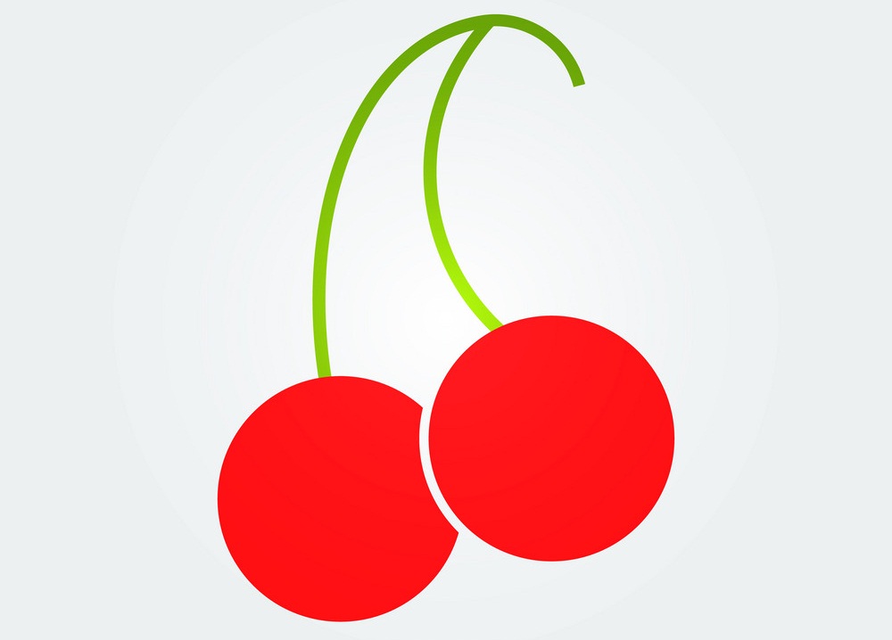 cherries flat icon