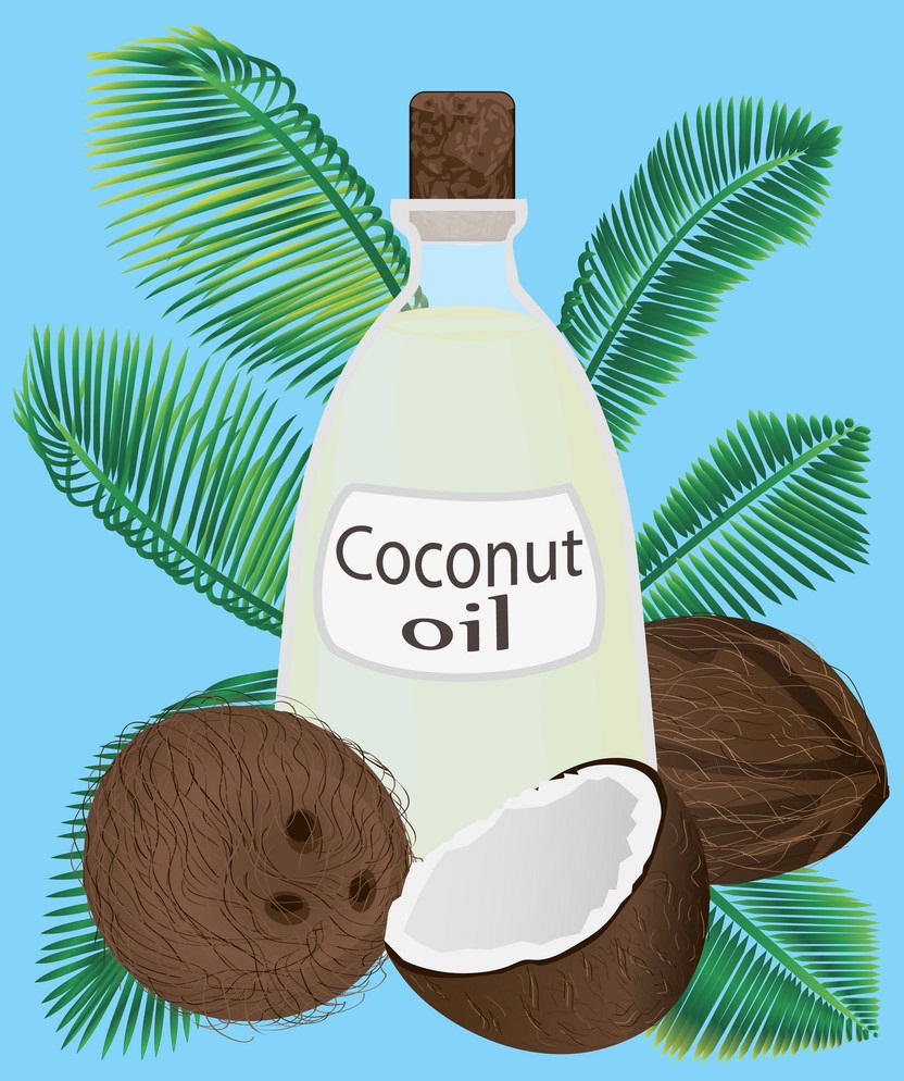 coconuts with coconut oil