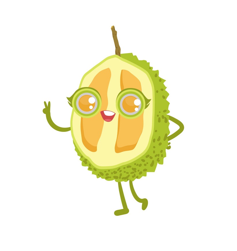 cute cartoon durian