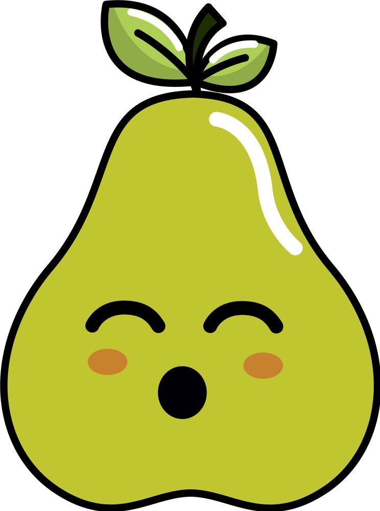 cute pear fruit
