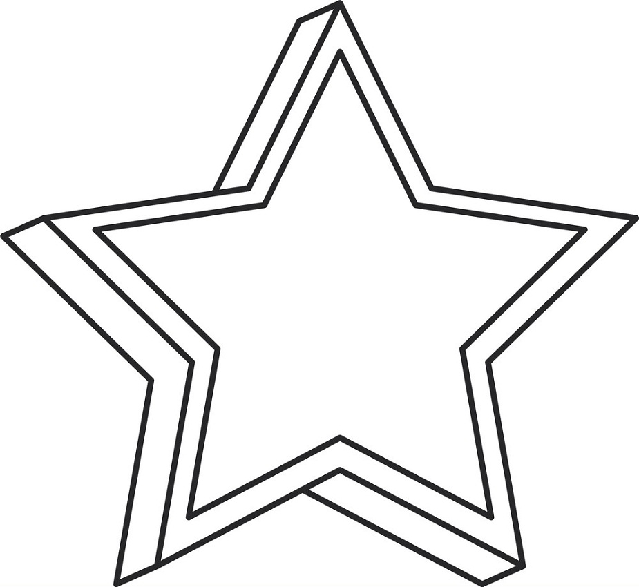 decoration star outline