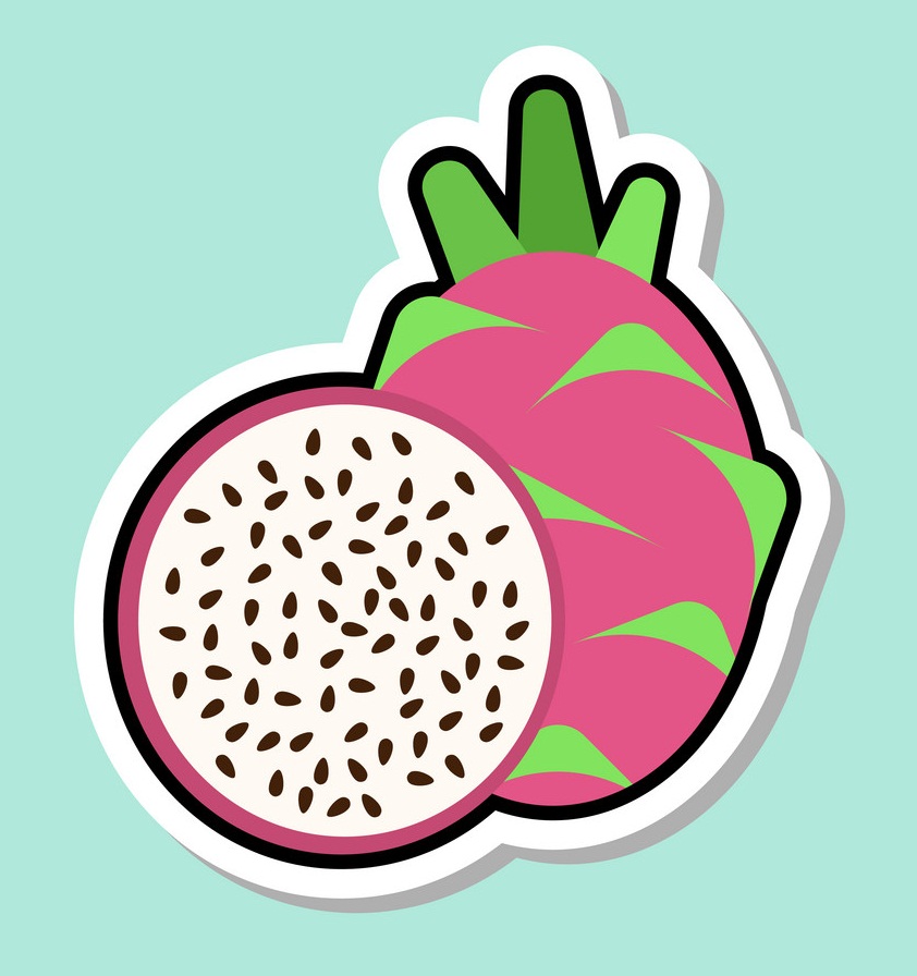 dragon fruit sticker