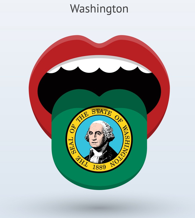 electoral vote of washington abstract mouth