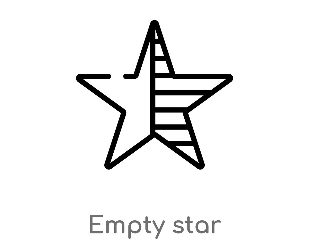 empty star outline