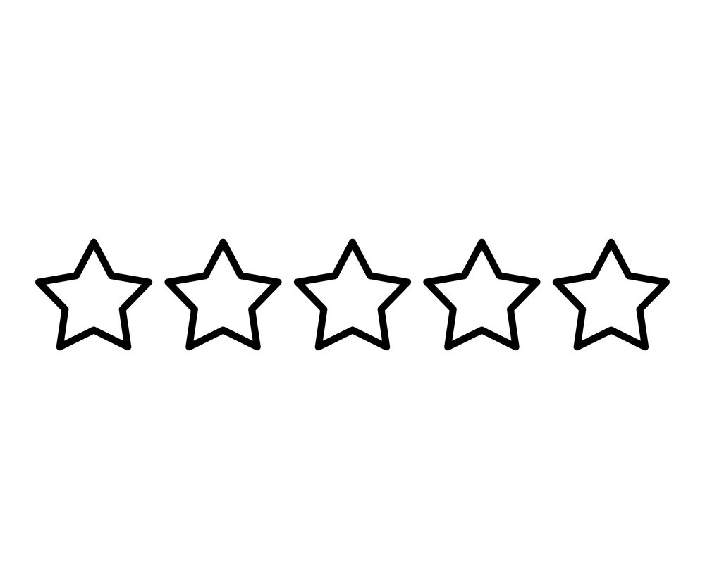 five stars outline