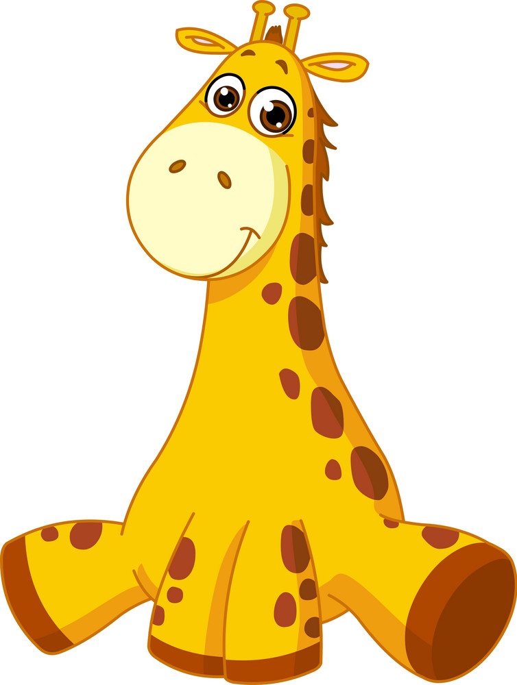 funny baby giraffe