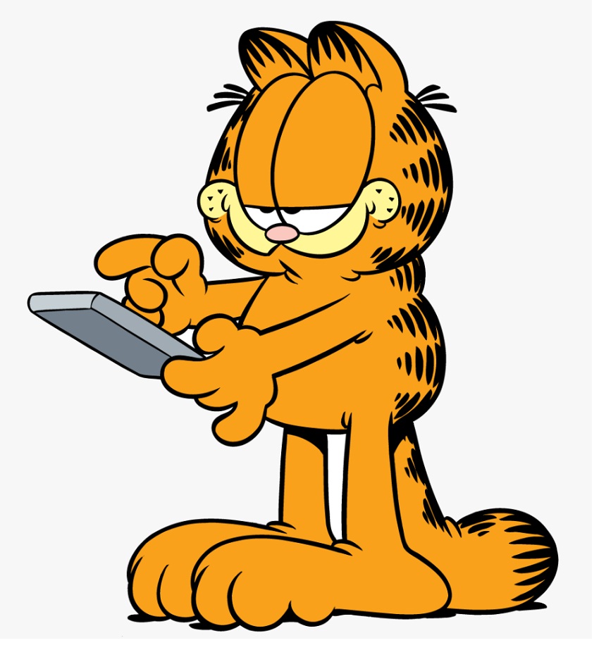 garfield with remote