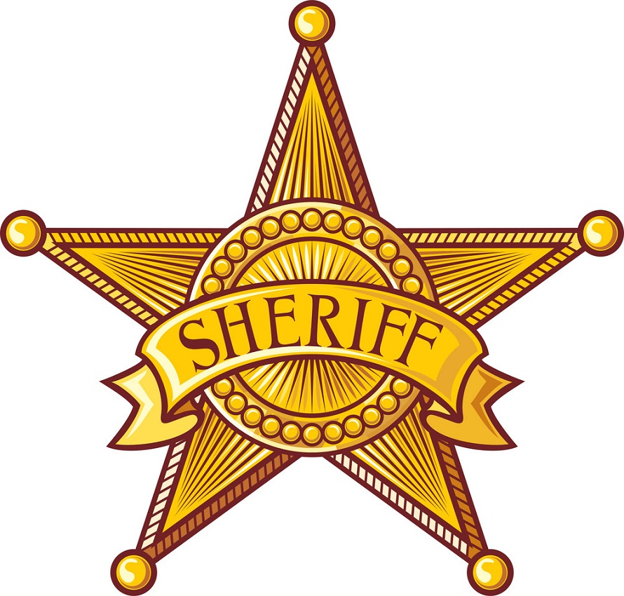 golden sheriff badge