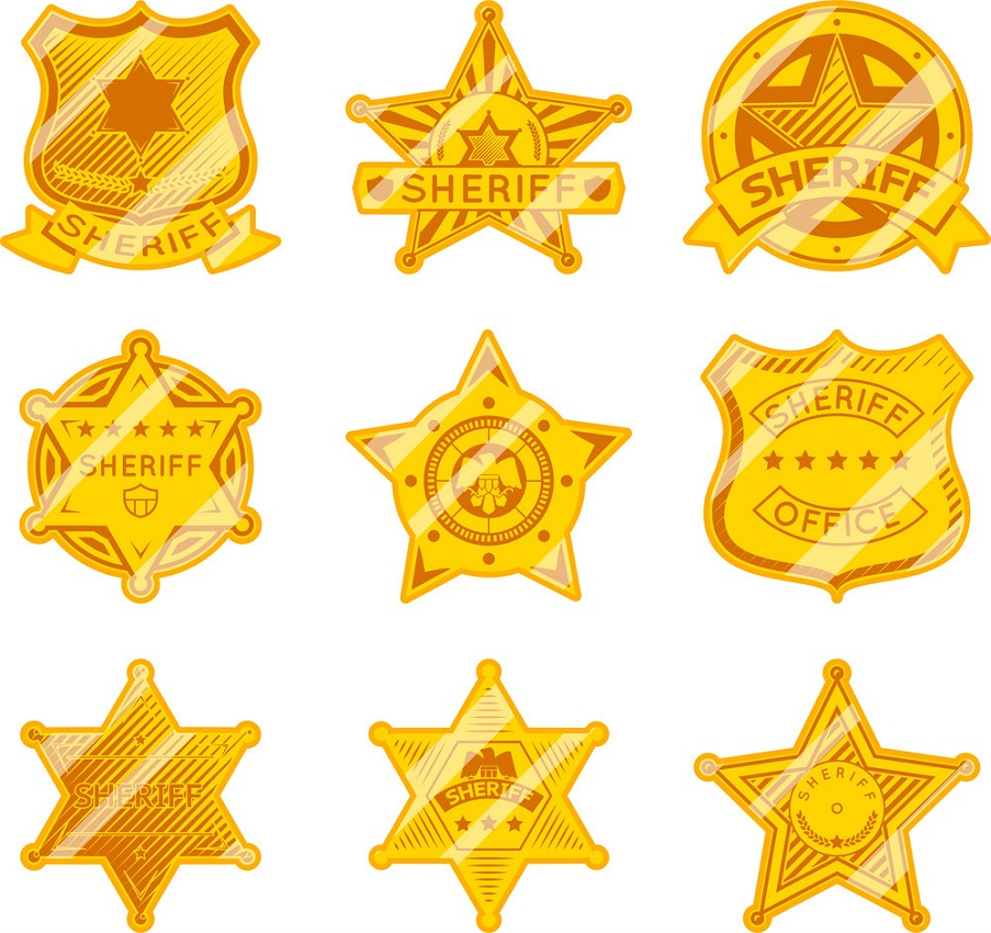golden sheriff badges